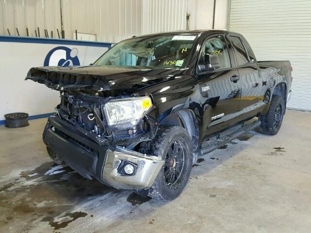 5TFRY5F18EX163085 - 2014 TOYOTA TUNDRA DOU BLACK photo 2