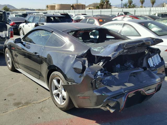 1FA6P8AM4F5403809 - 2015 FORD MUSTANG BLACK photo 3