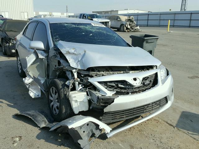 2T1BU4EE6BC607103 - 2011 TOYOTA COROLLA BA SILVER photo 1