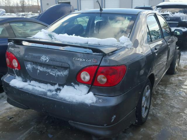 2T1BR32E26C593996 - 2006 TOYOTA COROLLA CE GRAY photo 4