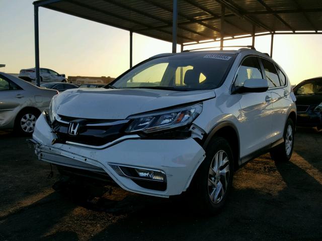 5J6RM3H76FL019927 - 2015 HONDA CR-V EXL WHITE photo 2