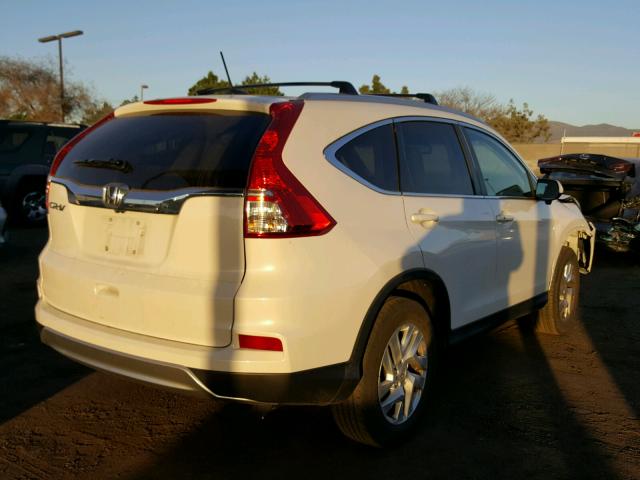 5J6RM3H76FL019927 - 2015 HONDA CR-V EXL WHITE photo 4