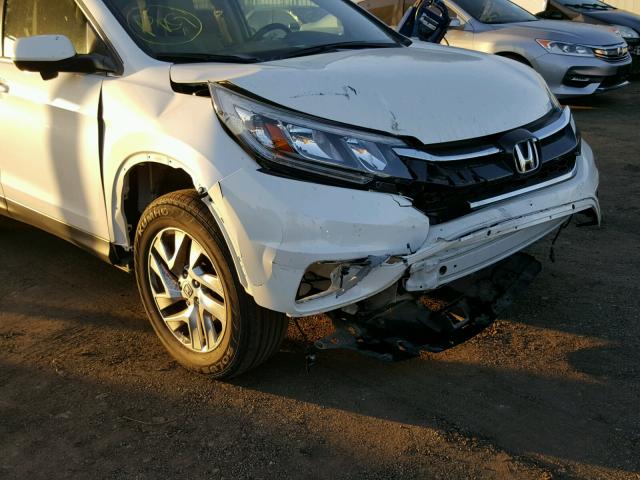 5J6RM3H76FL019927 - 2015 HONDA CR-V EXL WHITE photo 9