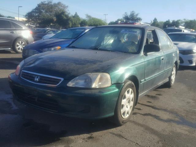 2HGEJ6619YH553244 - 2000 HONDA CIVIC BASE GREEN photo 2