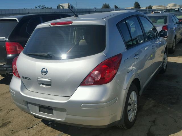 3N1BC13E47L381459 - 2007 NISSAN VERSA S SILVER photo 4