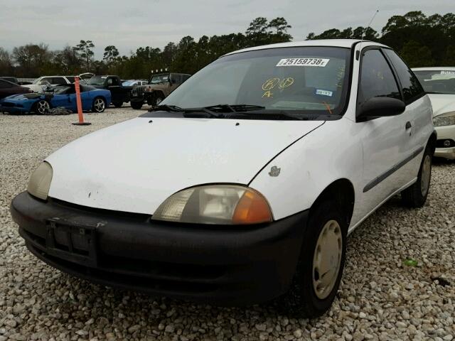 2S2AB21H516602485 - 2001 SUZUKI SWIFT BASE WHITE photo 2