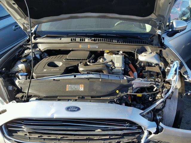 3FA6P0UU3ER392763 - 2014 FORD FUSION S H SILVER photo 7