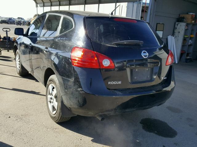 JN8AS58VX9W445484 - 2009 NISSAN ROGUE S BLACK photo 3