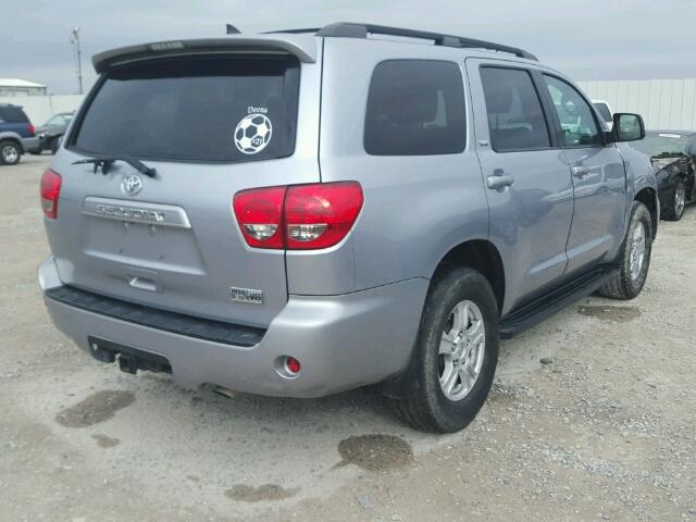 5TDZY5G16ES055021 - 2014 TOYOTA SEQUOIA SR GRAY photo 4