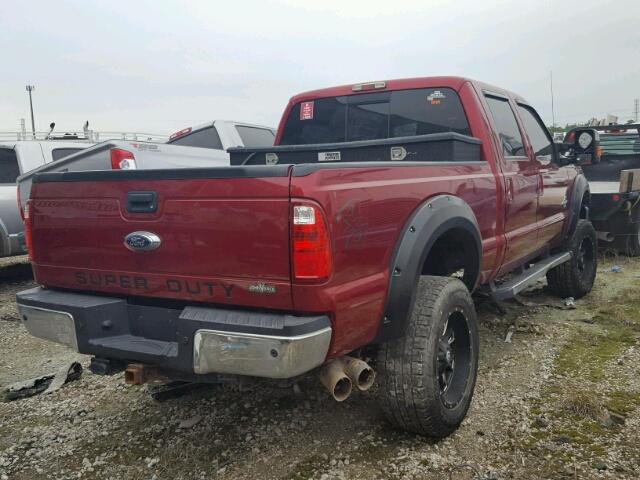 1FT7W2BT6FEA18336 - 2015 FORD F250 SUPER RED photo 4