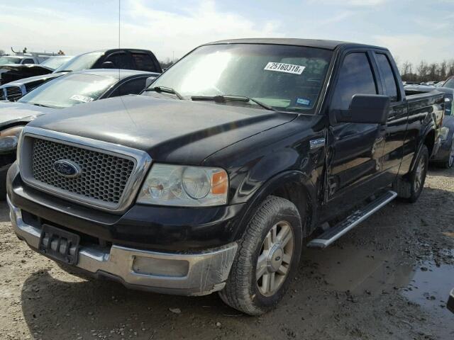 1FTPX12564NA83693 - 2004 FORD F150 BLACK photo 2