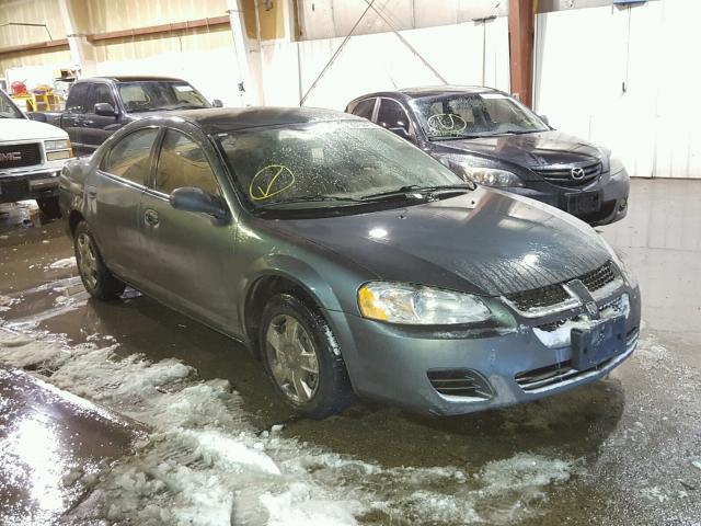 1B3EL36X54N143622 - 2004 DODGE STRATUS SE GREEN photo 1