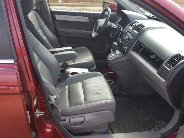 5J6RE3H71AL027925 - 2010 HONDA CR-V EXL RED photo 5