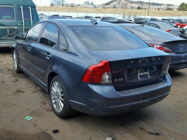 YV1MS382392454452 - 2009 VOLVO S40 2.4I BLUE photo 3