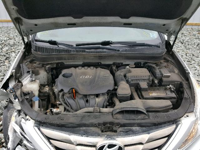 5NPEB4AC2DH566735 - 2013 HYUNDAI SONATA GLS SILVER photo 7