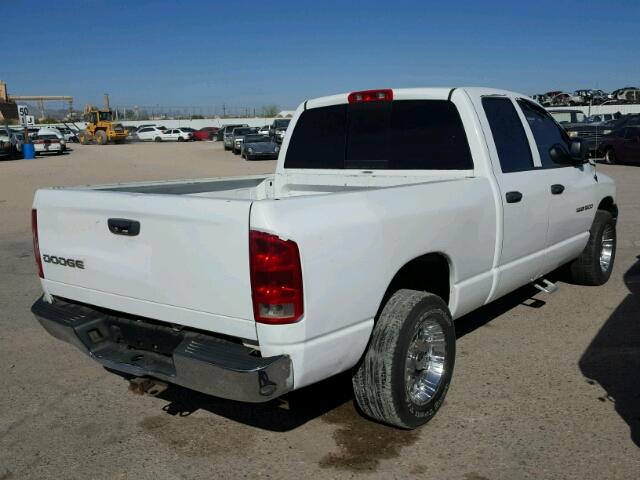 1D7HA18D93J681437 - 2003 DODGE RAM 1500 S WHITE photo 4