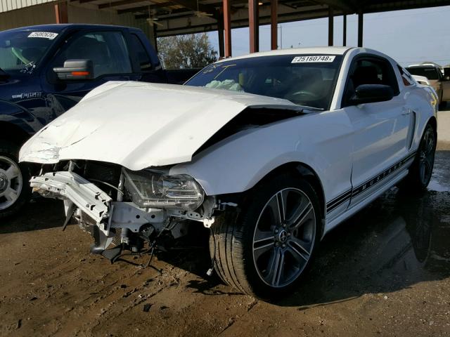 1ZVBP8AM7D5278050 - 2013 FORD MUSTANG WHITE photo 2