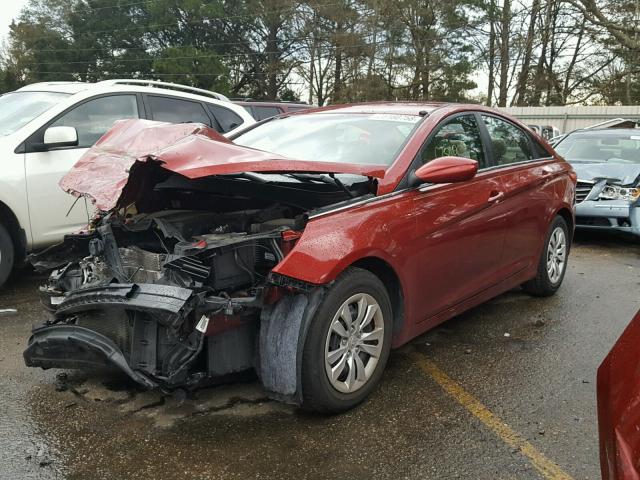 5NPEB4ACXBH248892 - 2011 HYUNDAI SONATA GLS RED photo 2