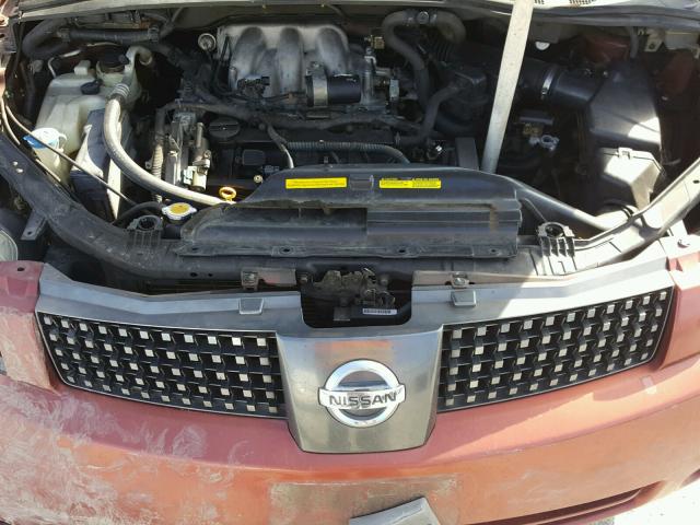 5N1BV28UX4N313901 - 2004 NISSAN QUEST S ORANGE photo 7