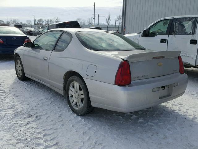 2G1WK15K579150411 - 2007 CHEVROLET MONTE CARL SILVER photo 3