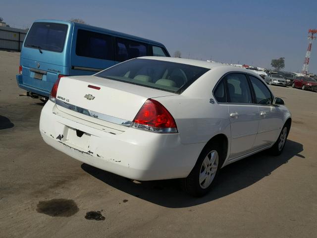 2G1WB55K369407281 - 2006 CHEVROLET IMPALA LS WHITE photo 4