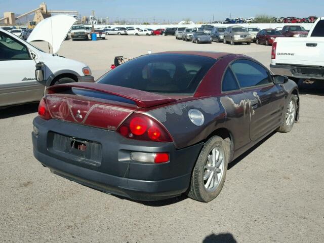 4A3AC44GX2E107330 - 2002 MITSUBISHI ECLIPSE GS RED photo 4