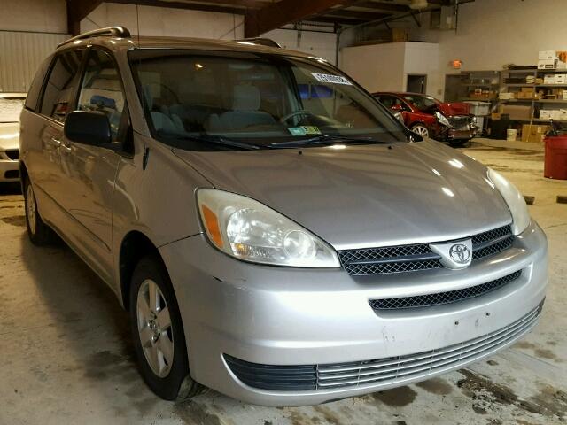 5TDZA23C45S267880 - 2005 TOYOTA SIENNA CE SILVER photo 1