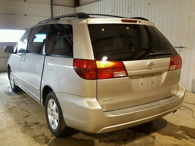 5TDZA23C45S267880 - 2005 TOYOTA SIENNA CE SILVER photo 3