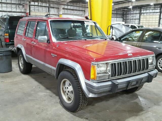 1J4FJ58S3NL156592 - 1992 JEEP CHEROKEE L RED photo 1