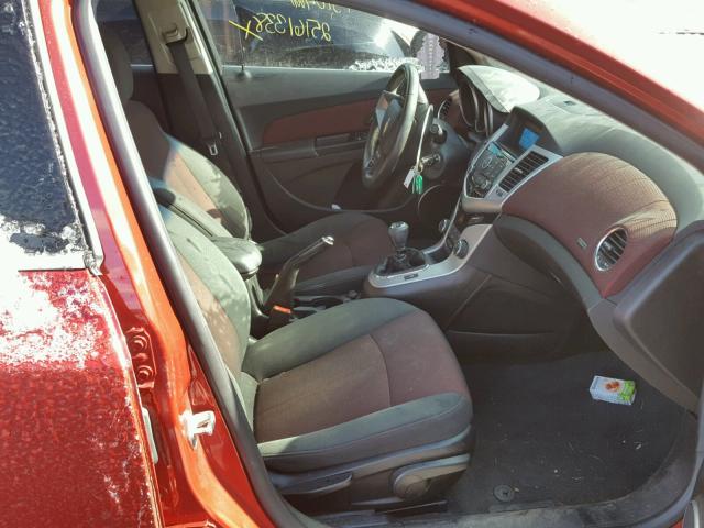 1G1PK5S99B7304397 - 2011 CHEVROLET CRUZE ECO RED photo 5