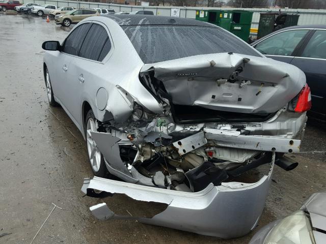 1N4AA51E29C850206 - 2009 NISSAN MAXIMA S SILVER photo 3