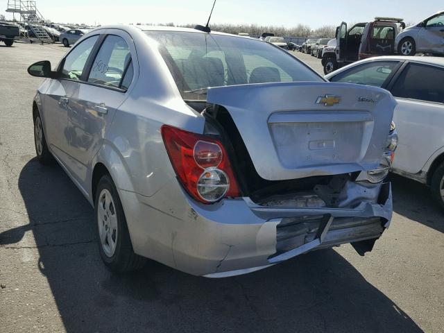 1G1JB5SG0G4154483 - 2016 CHEVROLET SONIC LS 银色 照片 3