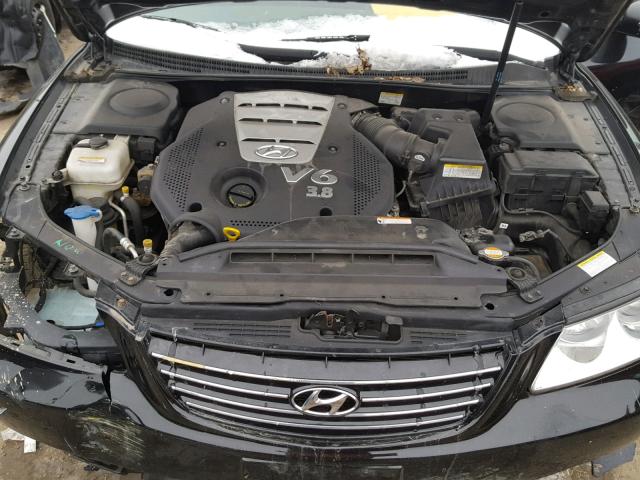 KMHFC46F46A120631 - 2006 HYUNDAI AZERA SE BLACK photo 7