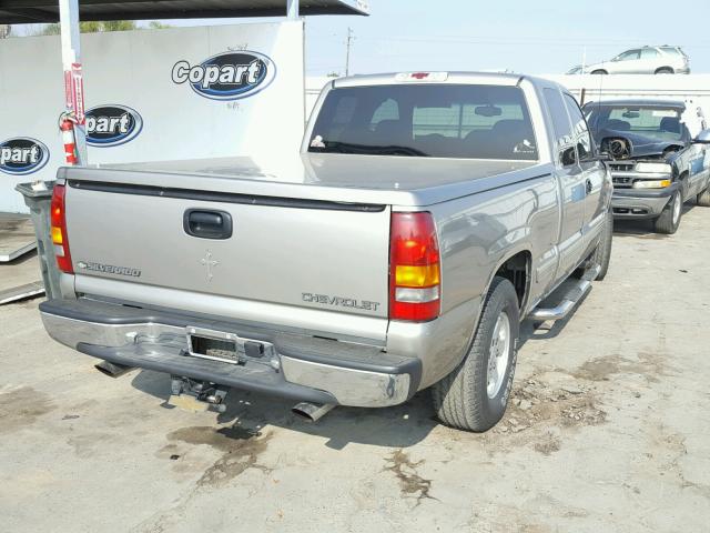 2GCEC19T911111863 - 2001 CHEVROLET SILVERADO TAN photo 4