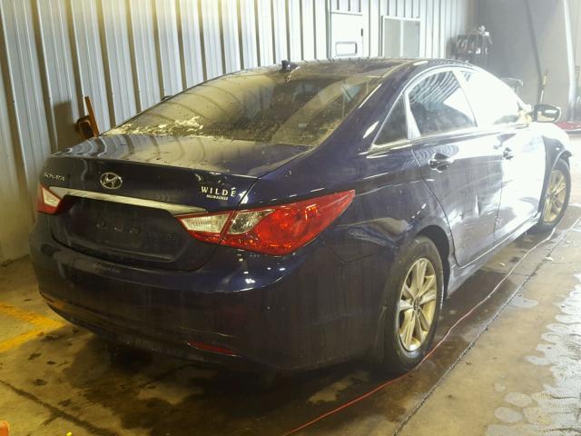 5NPEB4AC6CH402435 - 2012 HYUNDAI SONATA GLS BLUE photo 4