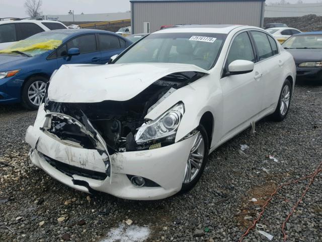 JN1CV6AP2BM302983 - 2011 INFINITI G37 BASE WHITE photo 2