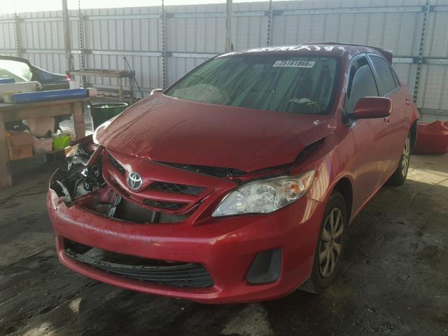 JTDBU4EE2B9132202 - 2011 TOYOTA COROLLA BA RED photo 2