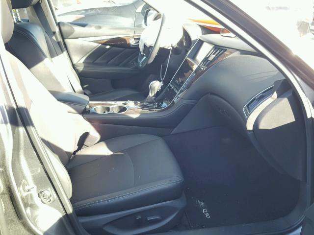JN1BV7AP9FM337592 - 2015 INFINITI Q50 BASE Gris foto 5