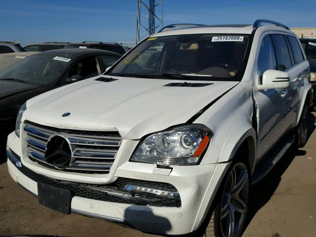 4JGBF8GE9BA658982 - 2011 MERCEDES-BENZ GL 550 4MA WHITE photo 2