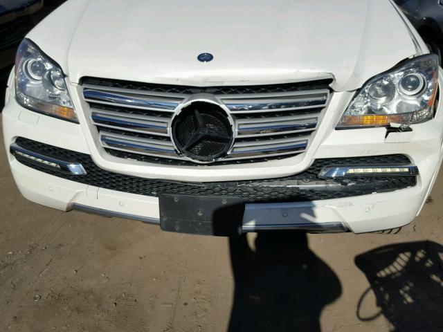 4JGBF8GE9BA658982 - 2011 MERCEDES-BENZ GL 550 4MA WHITE photo 9