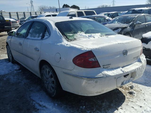 2G4WD582271224608 - 2007 BUICK LACROSSE C WHITE photo 3