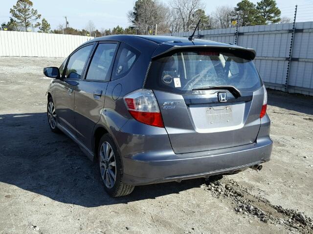 JHMGE8H51DC030089 - 2013 HONDA FIT SPORT GRAY photo 3