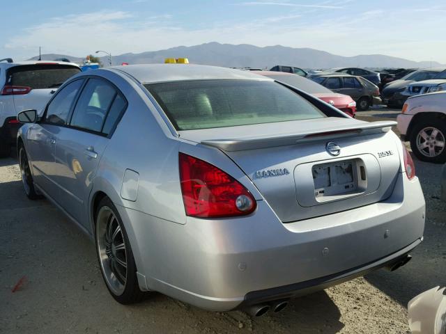 1N4BA41E17C853223 - 2007 NISSAN MAXIMA SE SILVER photo 3