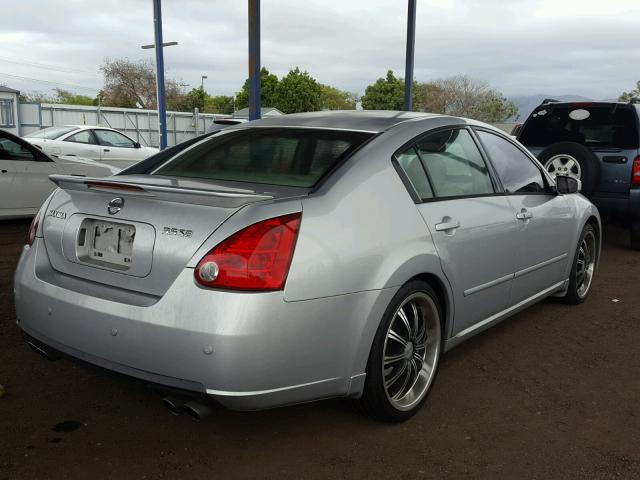 1N4BA41E17C853223 - 2007 NISSAN MAXIMA SE SILVER photo 4