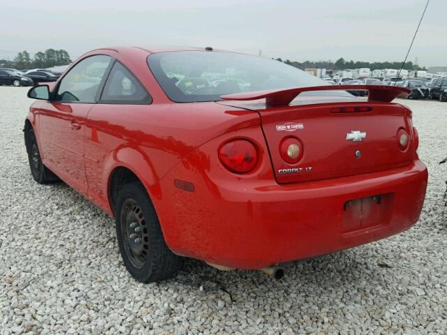 1G1AL15F877218065 - 2007 CHEVROLET COBALT LT RED photo 3