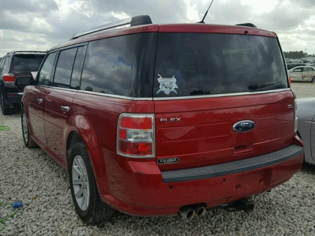 2FMGK5CC9ABA99778 - 2010 FORD FLEX SEL წითელი ფოტო 3