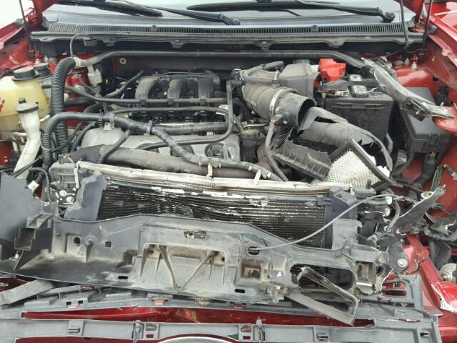 2FMGK5CC9ABA99778 - 2010 FORD FLEX SEL წითელი ფოტო 7