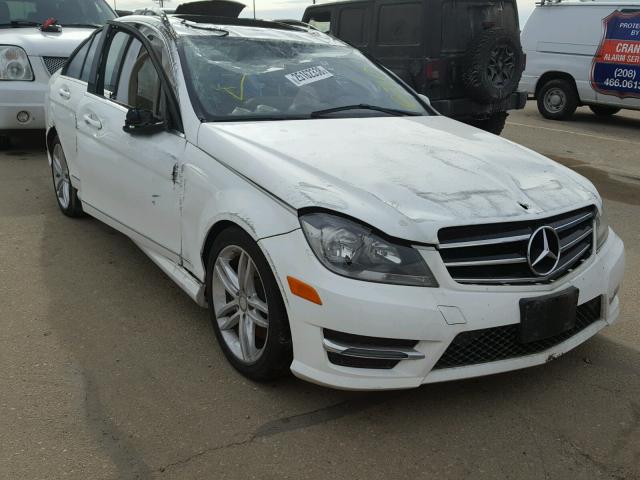 WDDGF8AB4ER321771 - 2014 MERCEDES-BENZ C 300 4MAT WHITE photo 1