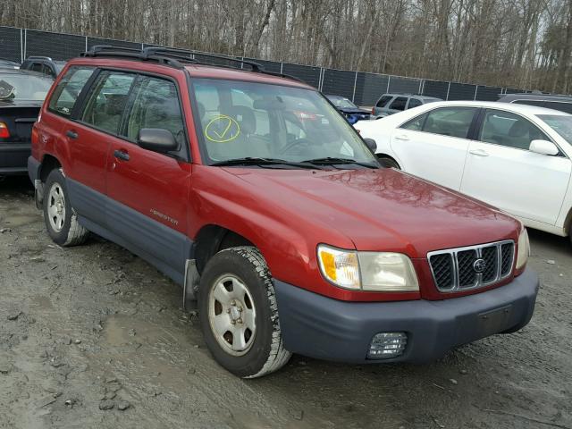 JF1SF63581H741121 - 2001 SUBARU FORESTER L BURGUNDY photo 1