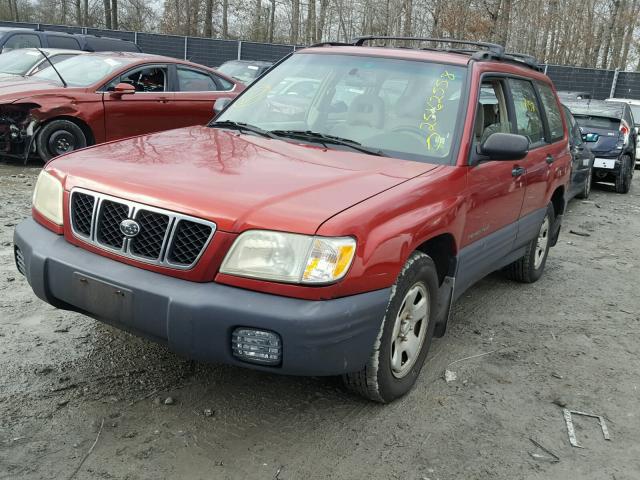 JF1SF63581H741121 - 2001 SUBARU FORESTER L BURGUNDY photo 2